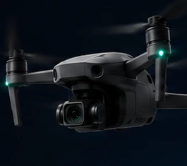 Standard camera drone used for stabilised aerial filming